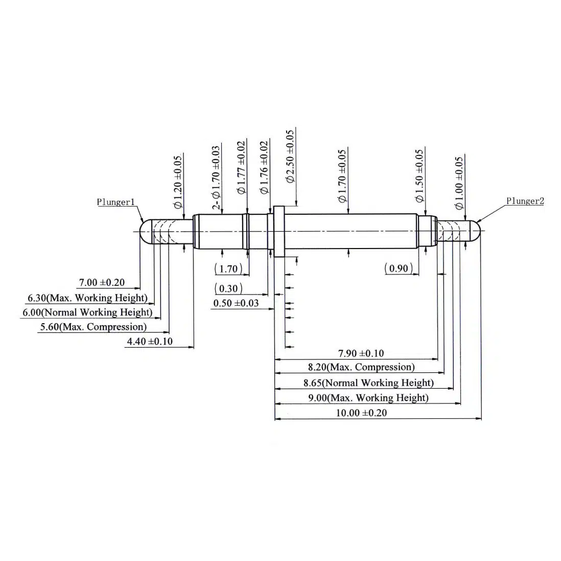 Gefederter Kontaktstift, Federkontakt SVPC-D-P07880DH1