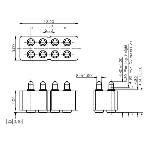Pogo Pin Stecker SVPC F F1355AA028HMR