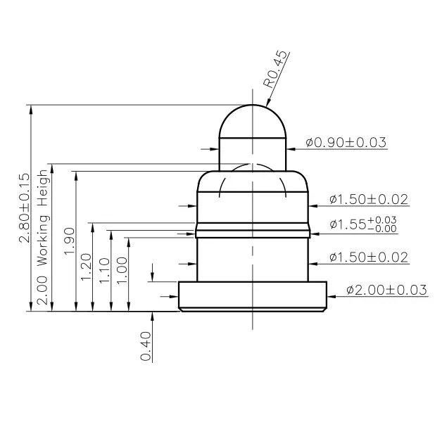 SVPC F F651AA01 Pogo Pin