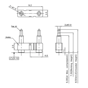 Pogo Pin Connector SVPC F H015M0 H02AMR