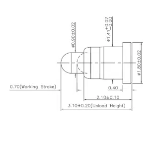 Pogo Pin, Batterieladekontakt SVPC F H038M0