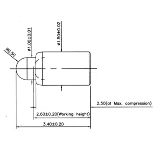 Pogo Pin, Batterieladekontakt SVPC F H061M0