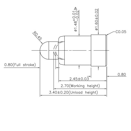 Pogo Pin, Batterieladekontakt SVPC F H072M0