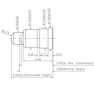 Pogo Pin, Batterieladekontakt SVPC F H077M0