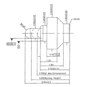 Pogo Pin, Batterieladekontakt SVPC F H134M0