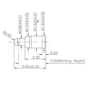 Pogo Pin, Batterieladekontakt SVPC F H173M0