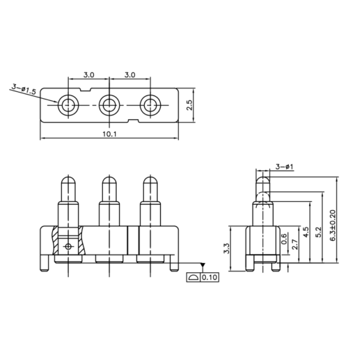 Batterieladekontakt Stecker SVPC F H179M0 03AMR