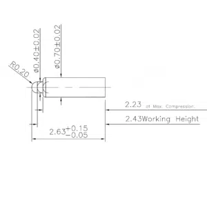 Pogo Pin, Batterieladekontakt SVPC F H265M0