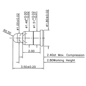 Pogo Pin, Batterieladekontakt SVPC F H267M0