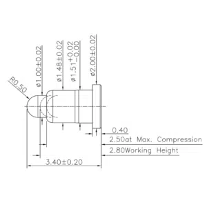 Pogo Pin, Batterieladekontakt SVPC F H318M0