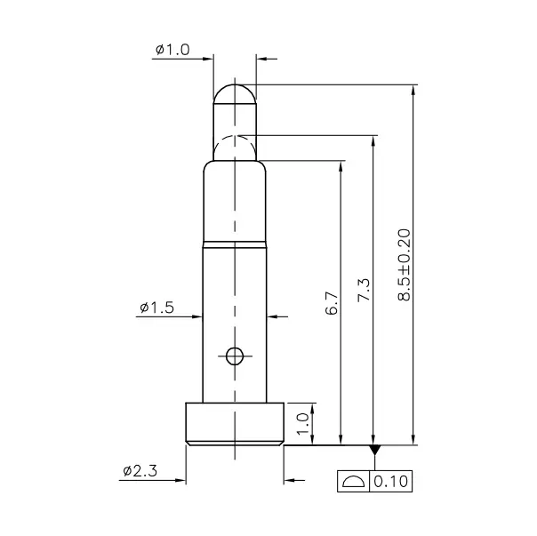 SVPC F N001M7 Federkontakt, Pogo Pin, Batterieladekontakt