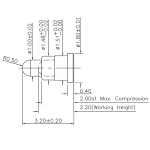 Pogo Pin, Batterieladekontakt SVPC F N002M1