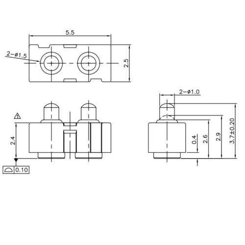Pogo Pin Connector SVPC F N002M4 02BMR