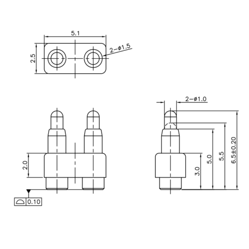 Batterieladekontakt Stecker SVPC F N042M7 02FMR