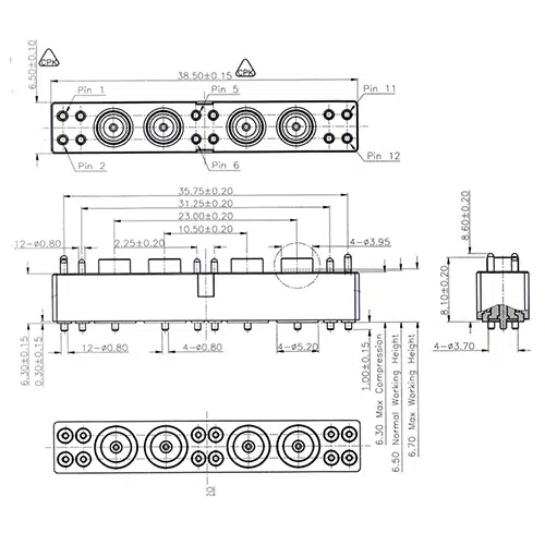 Federkontakt Stecker SVPC HF P2791MP03
