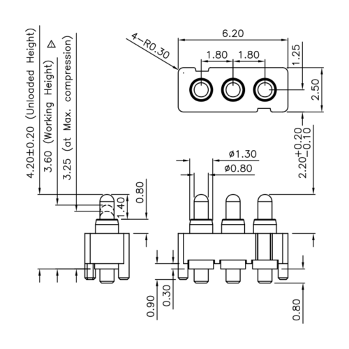 Federkontakt Stecker SVPC P H008M0 H3AMR