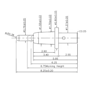 Federkontakt SVPC-P-N059M5 Federkontakt, Pogo Pin, Batterieladekontakt SVPC P N059M5