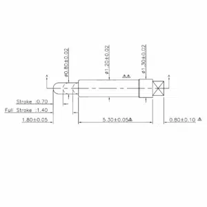Federkontakt SVPC-P-N130M1 Federkontakt, Pogo Pin, Batterieladekontakt SVPC P N130M1