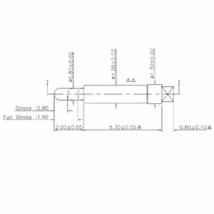 Federkontakt SVPC-P-N130M2 Federkontakt, Pogo Pin, Batterieladekontakt SVPC P N130M2