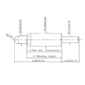 Federkontakt SVPC-P-N160M0 Federkontakt, Pogo Pin, Batterieladekontakt SVPC P N160M0