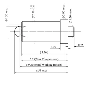 Federkontakt SVPC-P-P07567PH1 Federkontakt, Pogo Pin, Batterieladekontakt SVPC P P07567PH1