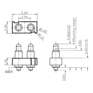 Federkontakt Stecker SVPC-P-P1600AA1-2DMR Federkontakt Stecker SVPC P P1600AA1 2DMR
