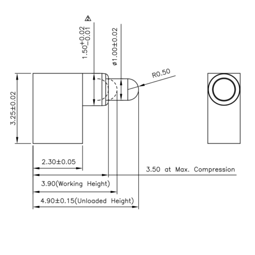 Pogo Pin, Batterieladekontakt SVPC R H003M2