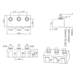 Federkontakt Stecker SVPC R H003M7 H03ARR