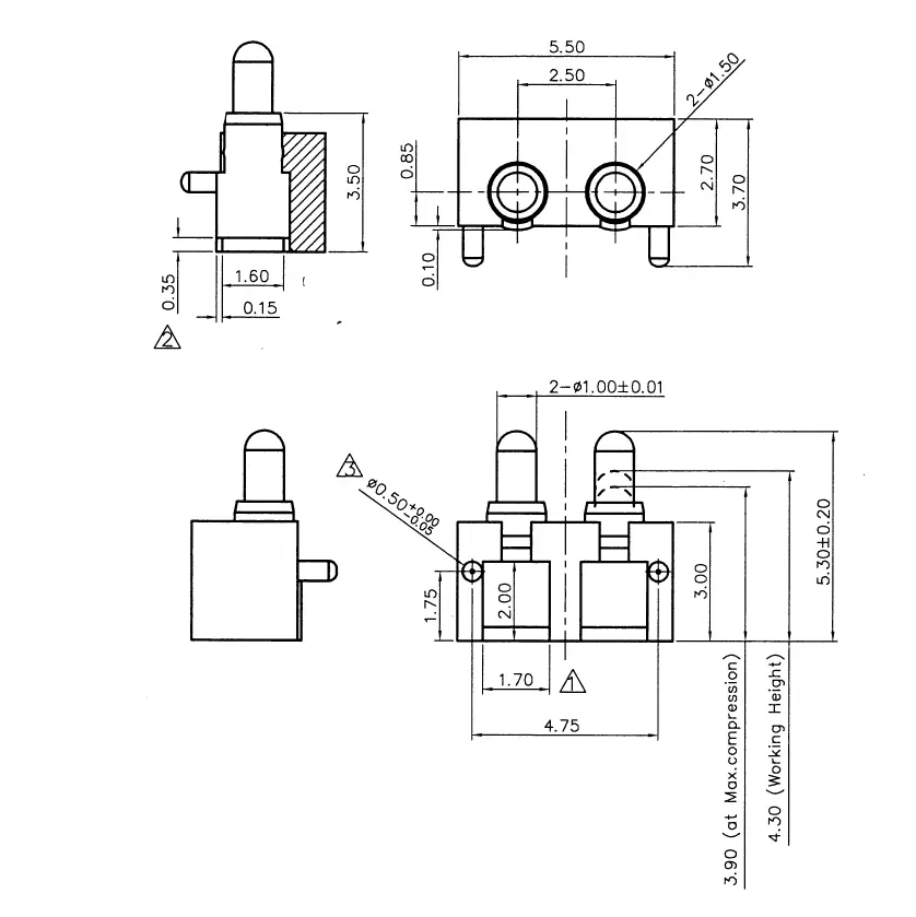 Federkontakt Stecker SVPC R H020M0 H02BRR