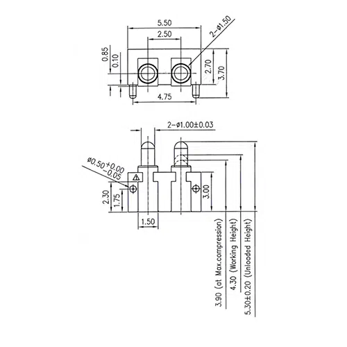 Federkontakt Stecker SVPC R H036M0 H02CRR