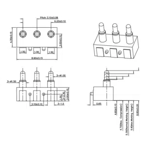 Federkontakt Stecker SVPC-R-P08985MF1-03AHR Federkontakt Stecker SVPC R P08985MF1 03AHR