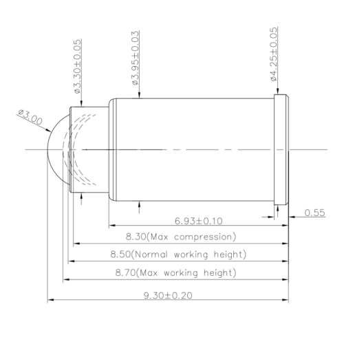 Federkontakt, Pogo Pin SVPC RF P08575FP5