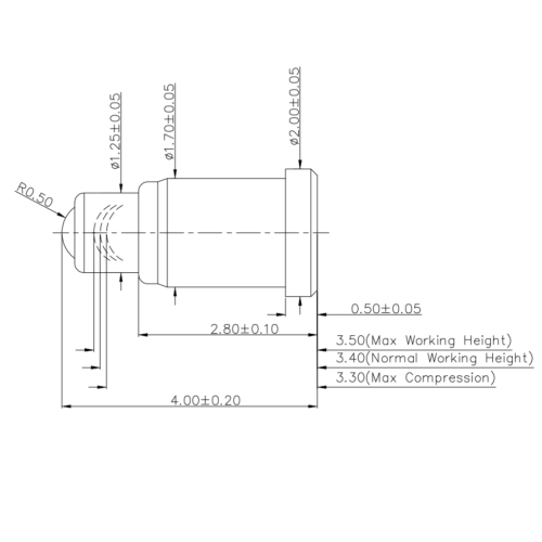 Rolling Pogo Pin SVPC RF P5079FP06