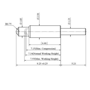 Federkontakt, Pogo Pin SVPC RP P07562PP1