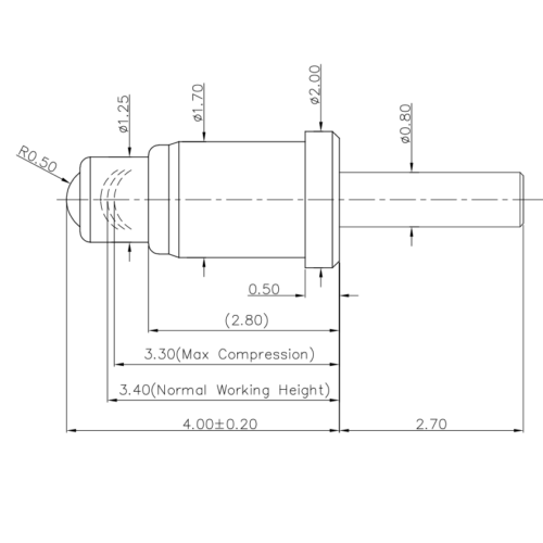 Rolling Pogo Pin SVPC RP P5079PP07
