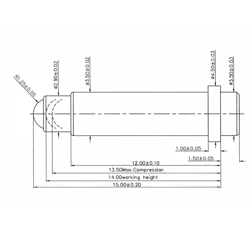 Federkontakt, Pogo Pin SVPC RP P6217PP01