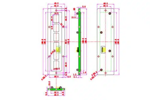 Einbau Funktionstasten aus Edelstahl NHKT-B1160