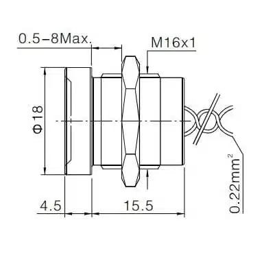 Piezotaster DIWO-PS165Z