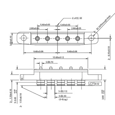 Wasserdichter Federkontaktstecker SVPC-P2352MF01-05A280HT
