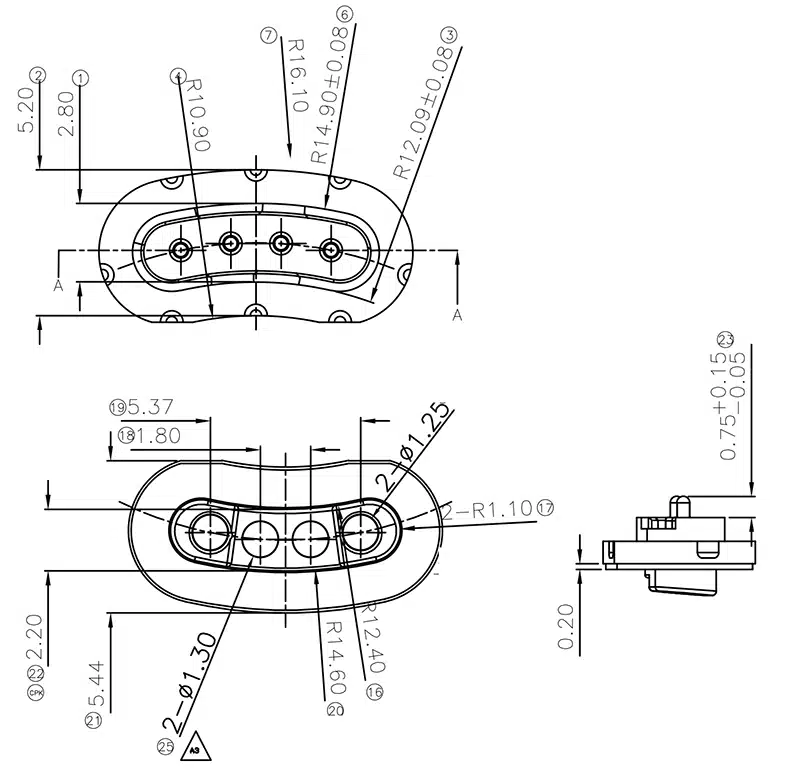 Pogo Pin Connector SVPC-P2988MM03-04C180HB