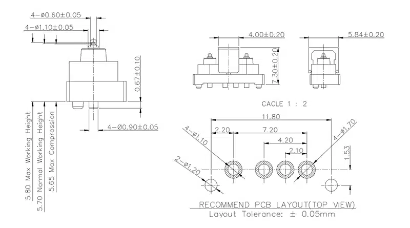 Pogo Pin Connector SVPC-P3613MP05-04A210MR
