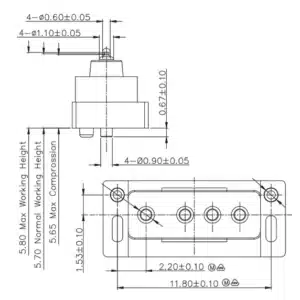 Wasserdichter Federkontaktstecker