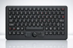 Robuste Desktop-Tastatur NHKT-M276HP mit 90 Tasten und integrierter Maussteuerung
