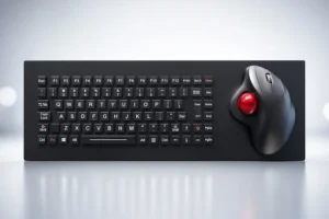 Robuste Spezialtastatur NHKT-M440-OTB mit 89 Tasten und integriertem optischem Daumen-Trackball