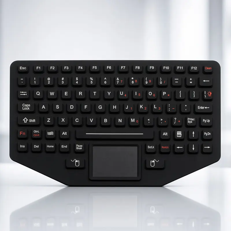 Robuste Spezialtastatur mit integriertem Touchpad für industrielle Anwendungen